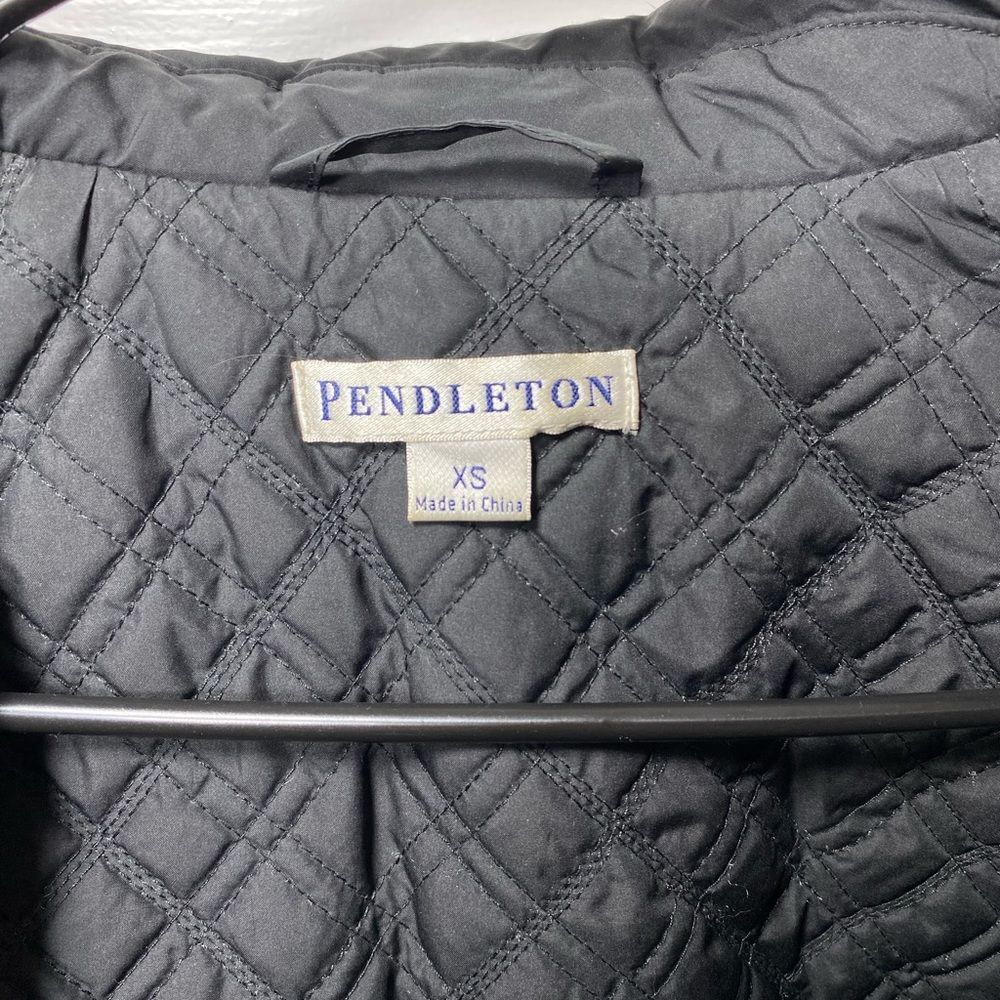 Pendleton Lightweight Belted Puffer Jacket With F… - image 2